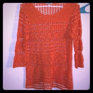 Woman’s sweater coral/orange